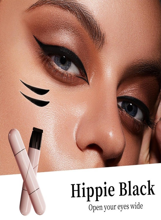 Hunjiry 2026 New Foldable Eyeliner Stamp, Gel Eyeliner Pencil Set, SmudgeProof & Waterpoof Eye Liner for Beginners - Image 2